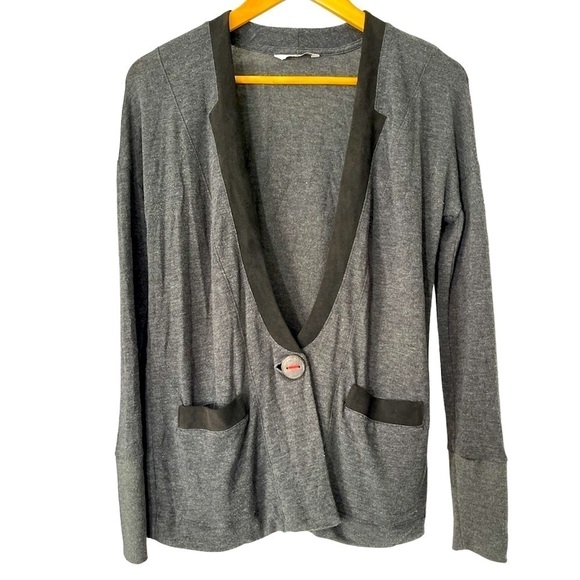 Three Dots Soft Button Suit Blazer Cardigan Size Small - Picture 1 of 5